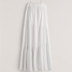 Abercrombie Asymmetrical Tiered Maxi Dress